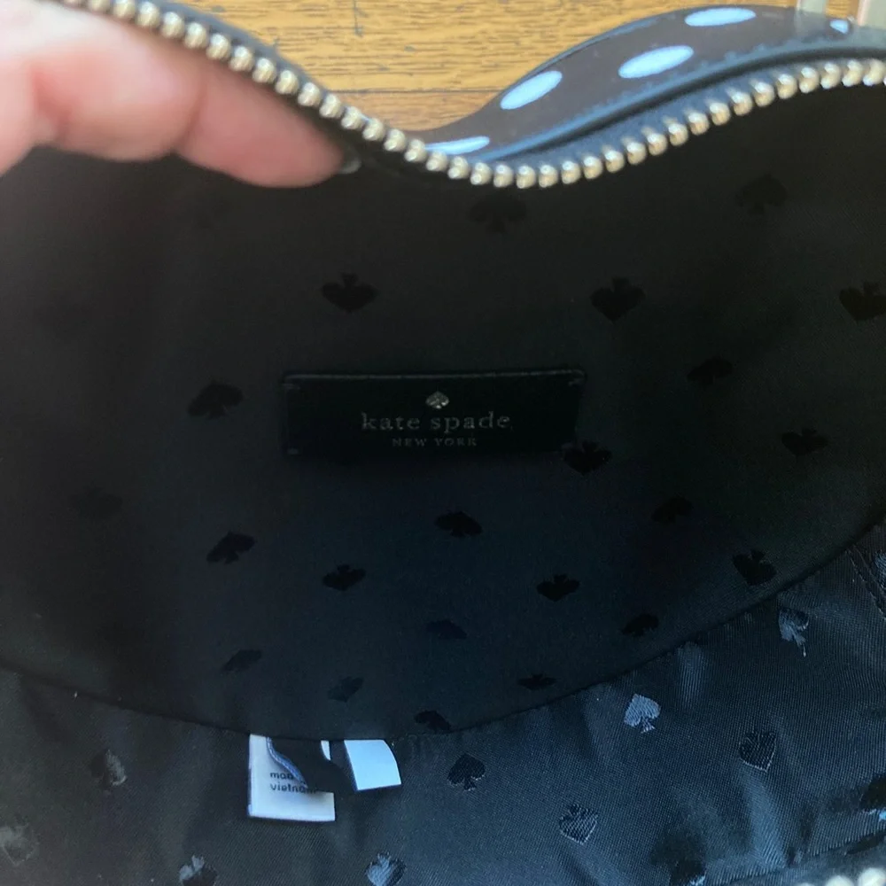Kate Spade Love Shack Polka Dot Heart Purse - Picture 7 of 12